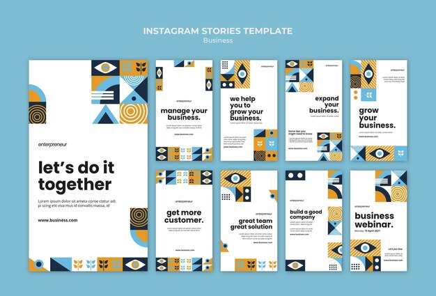 Engaging Business Instagram Stories Template – Free Download