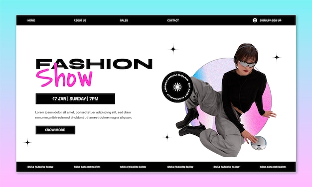 Urban Fashion Landing Page Template – Free Download, Free Stock Photo