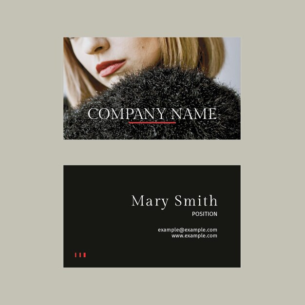 Business Card PSD Template for the Fashion Industry – Free Download