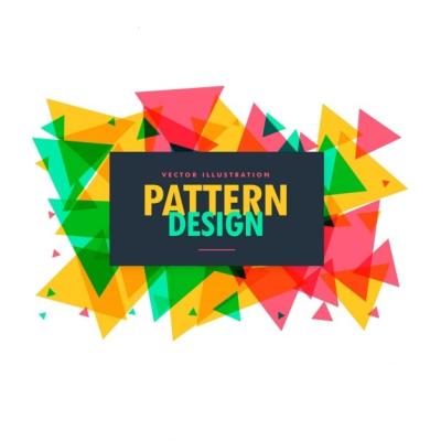 Colorful Triangles on White Background – Free Download