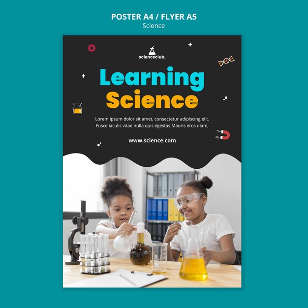 Learning Science Poster Template – Download Free Stock Photo