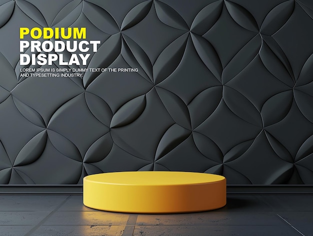 Product Presentation Podium Stage Display Mockup – Free Download