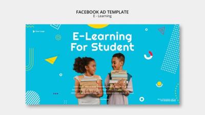 E-learning and Online Classes Social Media Promo Template – Free Download