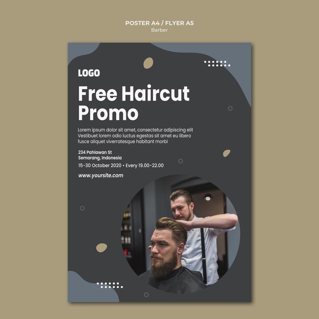 Barber Shop Flyer Template – Free Download