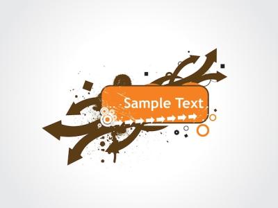 Abstract Grunge Sample Text Banner Design – Free Download