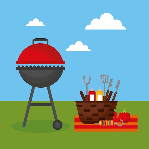 Outdoor Barbecue Grill – Free Stock Photo, Download Free