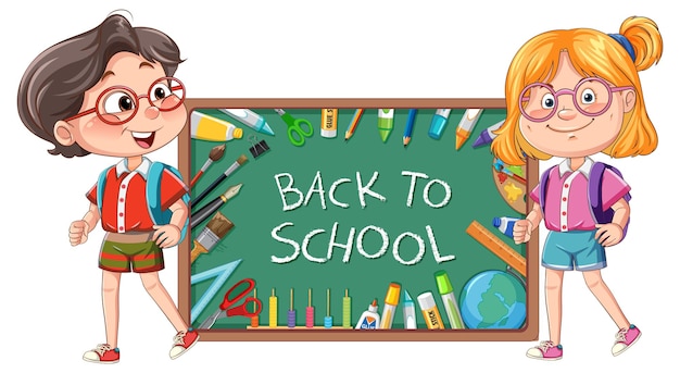 Back to School Illustration for Free Download