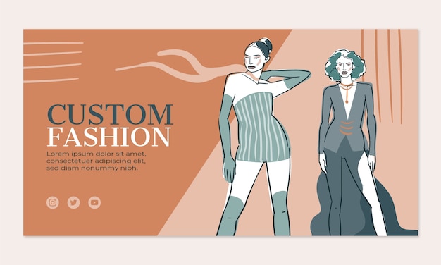 Hand Drawn Fashion Collection Facebook Template – Free to Download