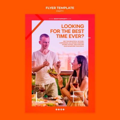 Rooftop Fun Flyer Template for Free Download