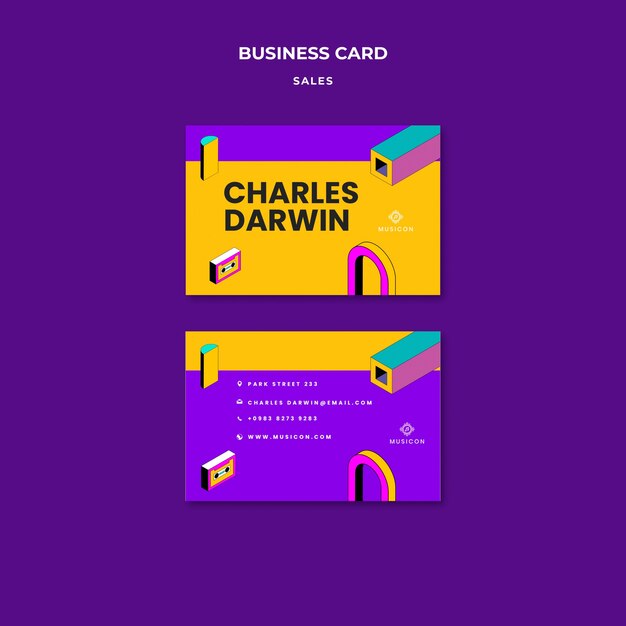 Sales Discount Business Card Template – Free Download