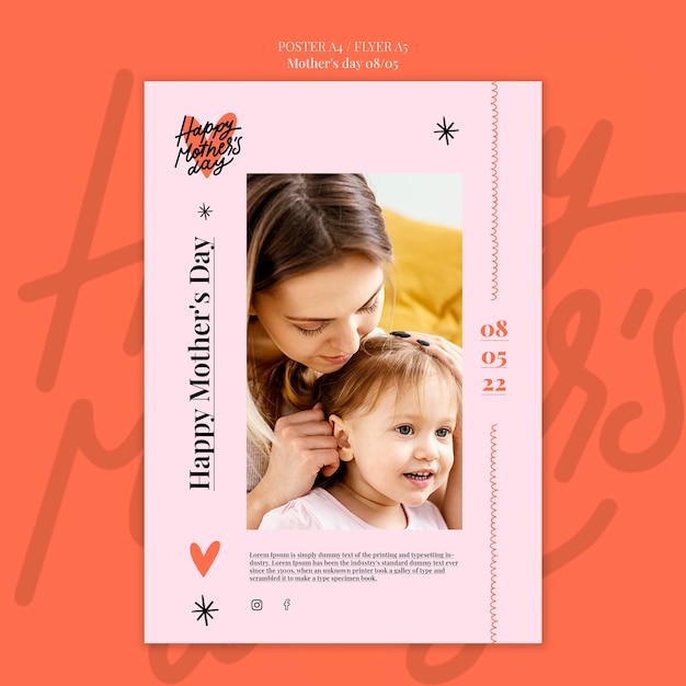 Mother’s Day Celebration Flyer Template – Free to Download