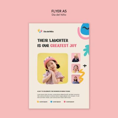 Dia del Nino Celebration Flyer Template – Free Download