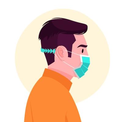 Adjustable Face Mask Illustration – Free Download