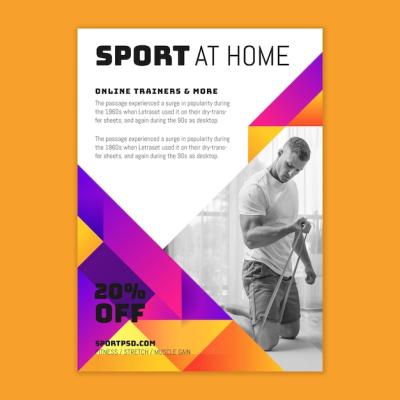 Sport at Home Flyer – Free to Download