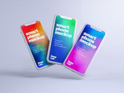 Editable Wall Phone Mockup – Free Download