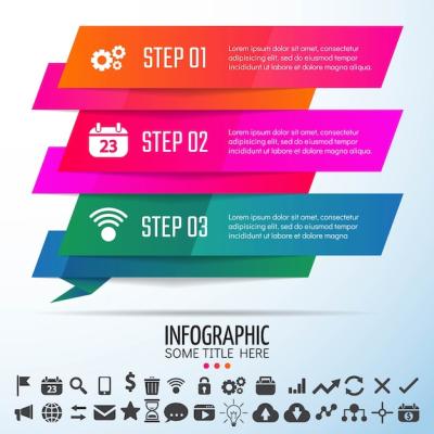 Geometric Infographics Template Design – Free Stock Photo Download