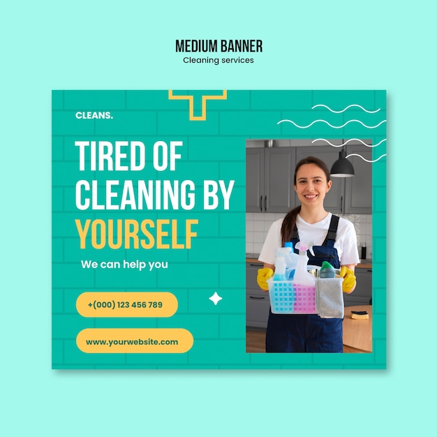 Cleaning Services Template Design – Free Download