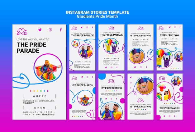 Instagram Stories Pack for LGBT Pride – Free Download