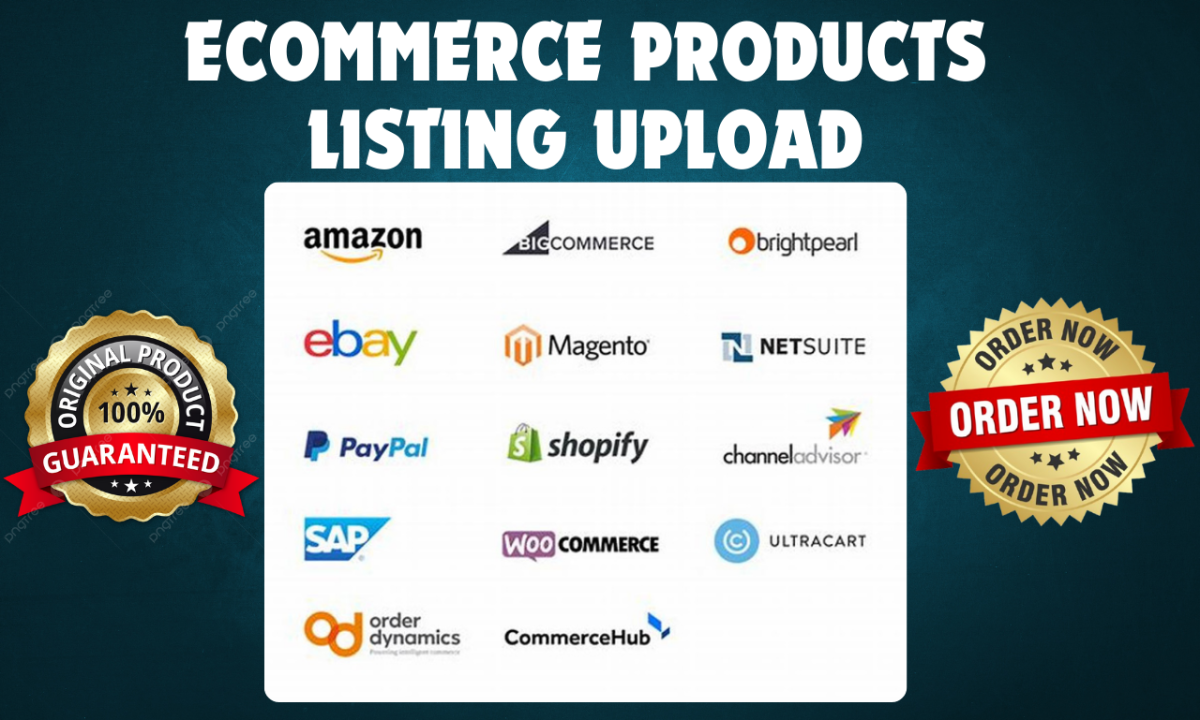 I Will Upload Bulk or Add Product Listings to Shopify, WooCommerce, eBay, and Etsy