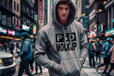 Man Hoodie Mockup – Download Free Stock Photo