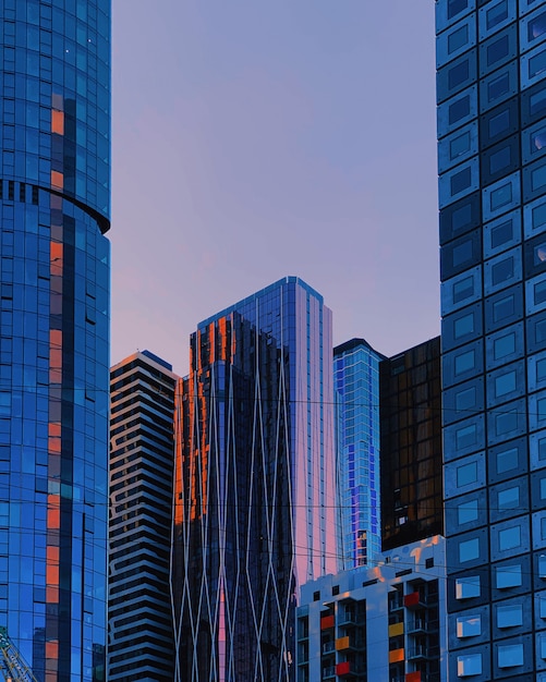 Blue Skyscrapers Vertical Shot – Free Download