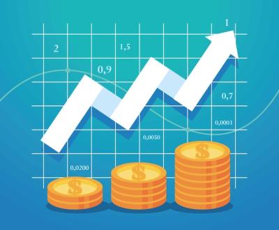 Profit Infographic Featuring Coin Statistics – Free Download