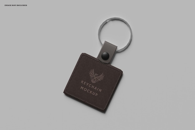 Stylish Leather Keychain Mockup – Free Download