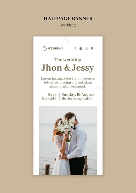 Wedding Template Design – Free Download, Free Stock Photo