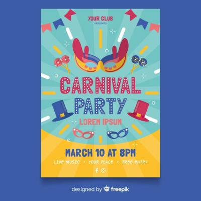 Carnival Party Flyer Template – Free Download for Stunning Event Promotions