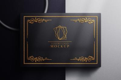 Realistic Luxury Logo Mockup for Free Download