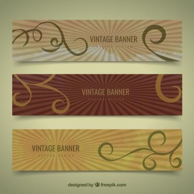 Vintage Banners Collection – Free Download