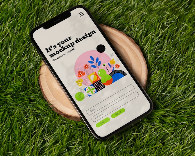 Smartphone Outdoors Mockup – Free Download