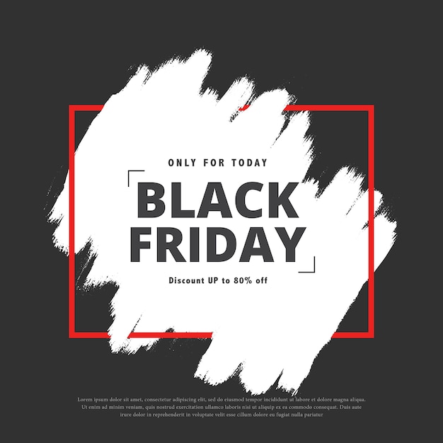 Black Friday Painted Banner – Free Download