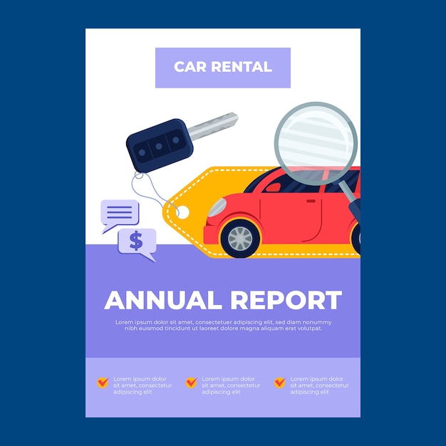 Car Rental Service Annual Report Template – Free Download