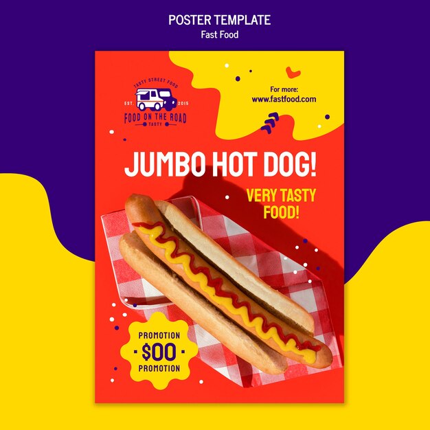 Fast Food Poster Template – Free Download