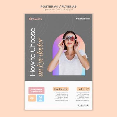 Optometrist Career Poster Template – Free to Download