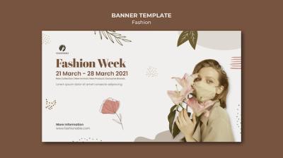 Fashion Banner Template with Photo – Download Free Stock Photo