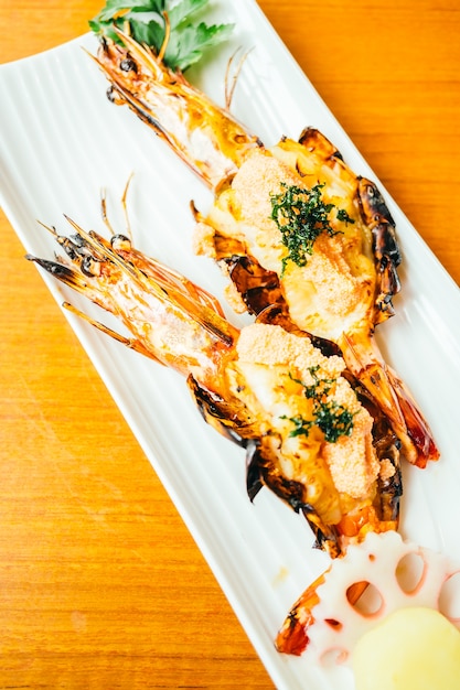 Grilled Prawn or Shrimp with Sauce – Free to Download