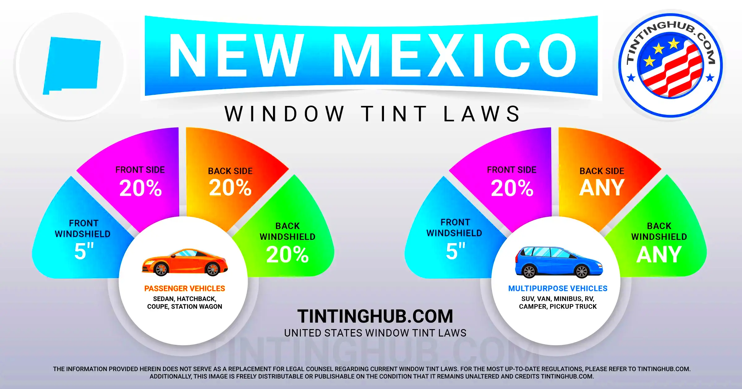 New Mexico Window Tint Laws Last Update 2024 TintingHub