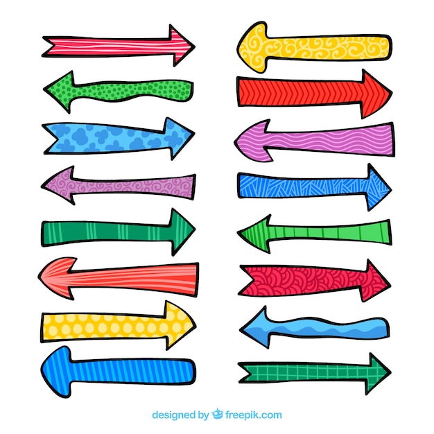 Hand-Drawn Arrows Set – Download Free Stock Photos