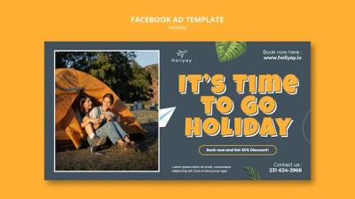 Hand Drawn Holiday Fun Facebook Template – Free Download