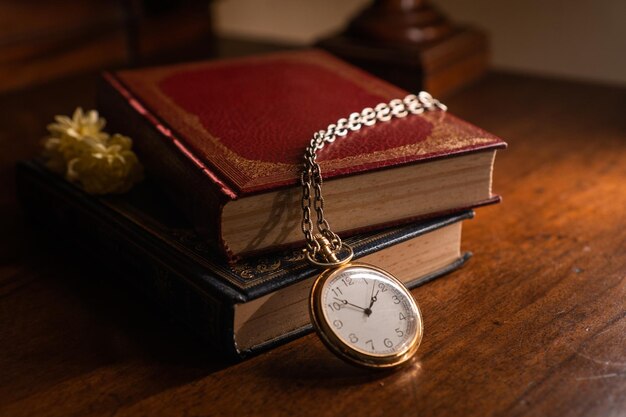 High Angle View of Clock on Table – Free Stock Photo for Download