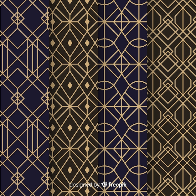 Luxury Geometric Pattern Set – Free Download, Download Free Stock Photo