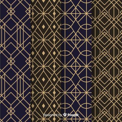 Luxury Geometric Pattern Set – Free Download, Download Free Stock Photo