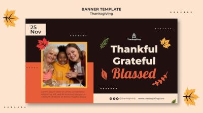 Thanksgiving Banner Design Template – Free Download