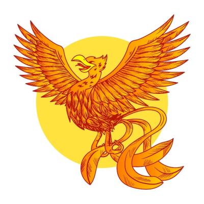 Phoenix Drawing: Free Stock Photo for Download