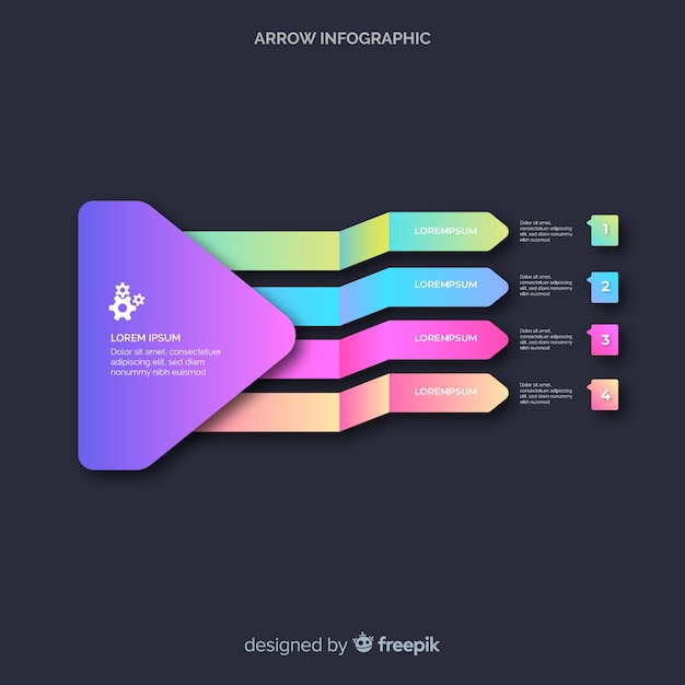 Arrow Infographic – Download Free Stock Photo