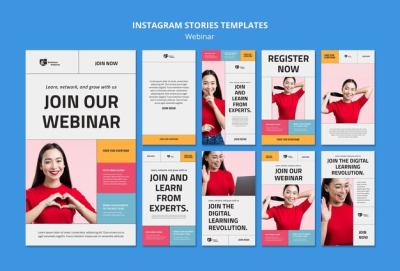 Flat Design Webinar Template – Free Download, Free Stock Photo