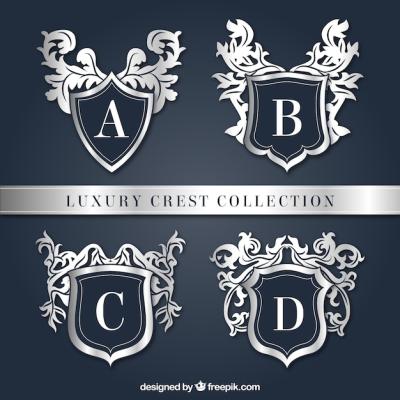 Elegant Shields Vector Template Pack – Download Free Stock Photo