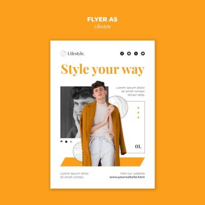 Lifestyle Flyer Template Design – Free Download